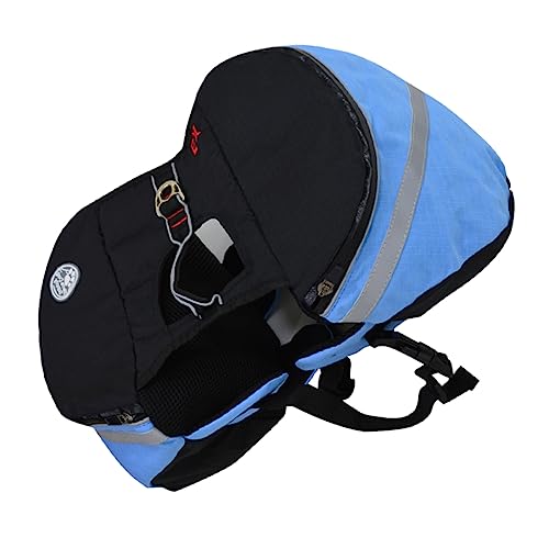 Mikikit Hunderucksack Dog Water Bottle hundewasserflasche Dog Backpack Hundegeschirr hundezuggeschirr Hunde -Rucksack Welpe Haustiere Camping Rucksack für Hunde Hund satteltasche Blue von Mikikit