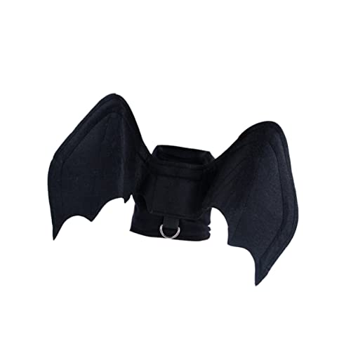Mikikit Hundetuchflügel Halloween Kleines Hundekostüm Fledermaus Weihnachtsfeier Niedliche Anzugkleidung Lustiges Ausgefallenes Hundekleid von Mikikit