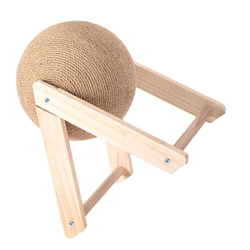 Mikikit Interaktives Katzenspielzeug aus Sisal mit Kletterball zur Krallenpflege für Training von Kätzchen Fördert und Bewegung für Katzen im Innenbereich Mikikit Interaktives Katzenspielzeug aus Sisal mit Kletterball zur Krallenpflege für Training von Kätzchen Fördert und Bewegung für Katzen im Innenbereich von Mikikit