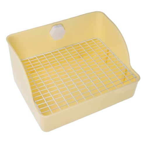 Mikikit Kaninchentoilette für Kleintiere Praktische Ecktoilette mit Spritzschutz für Chinchillas und Meerschweinchen Einfache und Stressfreies Mikikit Kaninchentoilette für Kleintiere Praktische Ecktoilette mit Spritzschutz für Chinchillas und Meerschweinchen Einfache und Stressfreies von Mikikit