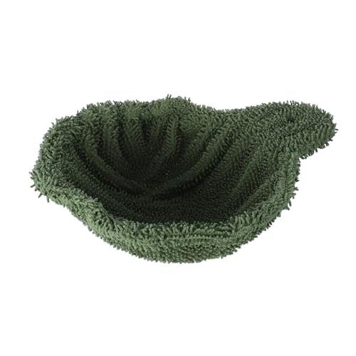 Mikikit Katzen katzenbettchen katzenkörbchen katzenmöbel katzenpflege hängematte Katzenkletternest Hängende Nestkatze Haustier hängendes Bett Hängekorb für Katzen Stahlring Green von Mikikit