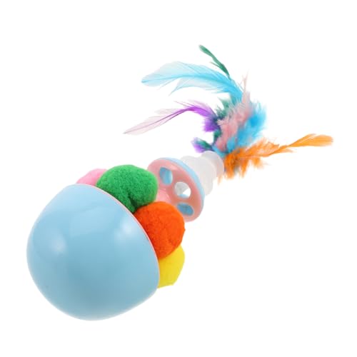 Mikikit Katzenspielzeug mit Katzenminze Interaktivem Pompom Ball und Gefiedertem Teaser Stick zur Stimulation Jagdinstinkts Bekämpfung von Langeweile für Katzen Mikikit Katzenspielzeug mit Katzenminze Interaktivem Pompom Ball und Gefiedertem Teaser Stick zur Stimulation Jagdinstinkts Bekämpfung von Langeweile für Katzen von Mikikit
