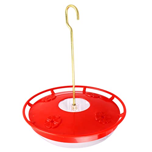 Mikikit Kolibri-Feeder outdoorstoff terassenschrank Outdoor Hitch Bottle Hummingbird Feeder Pet Bird Feeder Haustierwasserspender wasserflasche Kolibri-Wasserspender Vogelzubehör rot von Mikikit