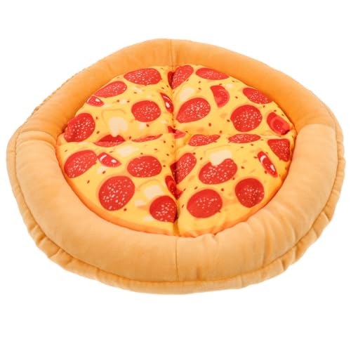 Mikikit Kreatives Katzenbett mit Pizza Design Wärmendes und Kuscheliges Haustiernest für Katzen und Kätzchen für Winter rutschfeste Unterlage Mikikit Kreatives Katzenbett mit Pizza Design Wärmendes und Kuscheliges Haustiernest für Katzen und Kätzchen für Winter rutschfeste Unterlage von Mikikit