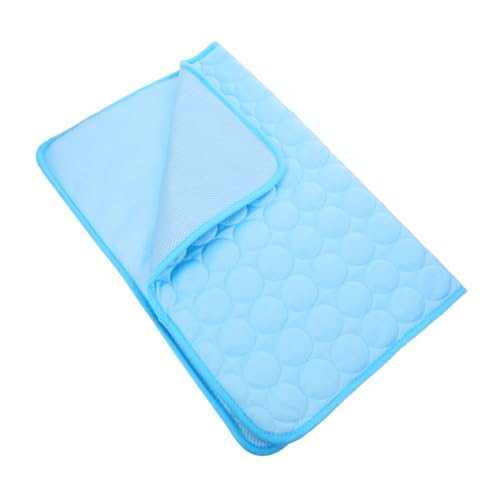 Mikikit Kühlkissen für Hunde Sommer Hundekühlmatte waschbare Kühlmatte für Hunde Hundekühlmatte für den Innenbereich Kühlkissen Hund kleine Haustierkühlmatte Cool Pet Pad Stoff Himmelblau Mikikit Kühlkissen für Hunde Sommer Hundekühlmatte waschbare Kühlmatte für Hunde Hundekühlmatte für den Innenbereich Kühlkissen Hund kleine Haustierkühlmatte Cool Pet Pad Stoff Himmelblau von Mikikit