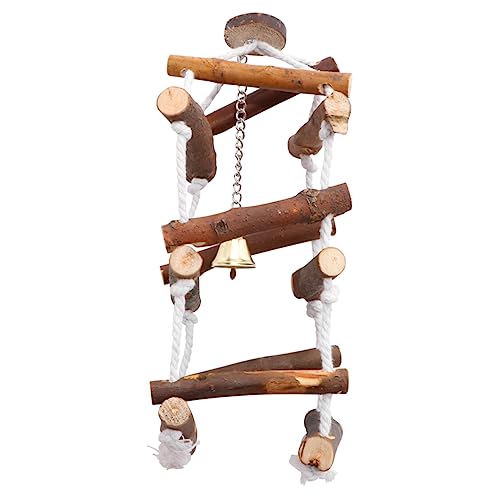 Mikikit Mode-papagei-schaukel Käfig Barsch Wellensittichspielzeug Und Zubehör Papageienspielzeug Vogel Papagei Schaukel Hängend Hängeschaukel Für Papagei Hölzern von Mikikit