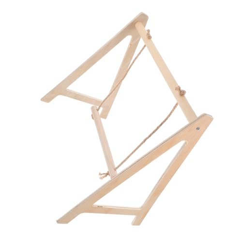Mikikit Schaukelspielzeug Mit Holzsitzstange Für Krallenpflege Und Unterhaltung Multifunktionales Vogelzubehör Für Käfige Für Sittiche Und Kleine Vögel von Mikikit