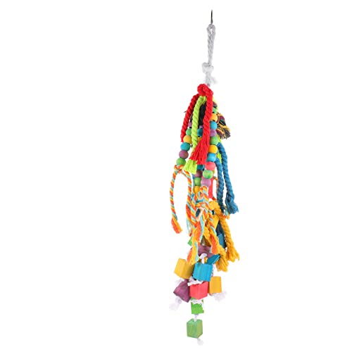 Mikikit Papageienspielzeug Für Haustiere Lustiges Hängendes Kauspielzeug Aus Robustem Material Für Papageien Und Fördert Spielspaß Und Schützt Käfige Sicher von Mikikit