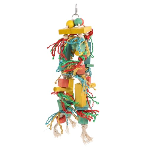 Mikikit Papageienspielzeug aus Langlebigen Materialien Kauspielzeug für Nymphensittiche und Wellensittiche Kreatives Design für Stundenlangen Spielspaß für Vogelarten Mikikit Papageienspielzeug aus Langlebigen Materialien Kauspielzeug für Nymphensittiche und Wellensittiche Kreatives Design für Stundenlangen Spielspaß für Vogelarten von Mikikit