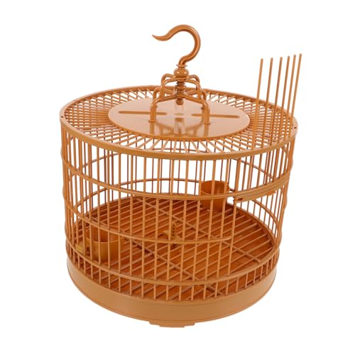 Mikikit Papageienvogelkäfig Kleiner Papageienkäfig montiert Sittichkäfig Dekoration Vintage Vogelkäfig draußen Plastikkäfig dekorativer Vogelkäfig hängender Käfig Yellow Mikikit Papageienvogelkäfig Kleiner Papageienkäfig montiert Sittichkäfig Dekoration Vintage Vogelkäfig draußen Plastikkäfig dekorativer Vogelkäfig hängender Käfig Yellow von Mikikit