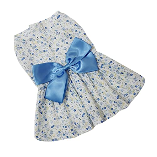 Mikikit Partykleidung für Haustiere Hundekleid Hunde-Outfit Hundezubehör hundebekleidung Dog Clothes Haustierkleidung Kleid für Hund Party-Hundetuch Haustierrock Sky-Blue Mikikit Partykleidung für Haustiere Hundekleid Hunde-Outfit Hundezubehör hundebekleidung Dog Clothes Haustierkleidung Kleid für Hund Party-Hundetuch Haustierrock Sky-Blue von Mikikit