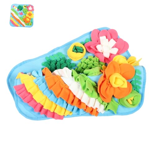 Mikikit Pet Slow Food Matte Welpen Leckmatte Stimulierendes Hundespielzeug Haustier Schnüffelpad Pet Slow Food Interaktive Haustiermatte Schnüffel Fütterungsmatte Schnüffelmatte von Mikikit