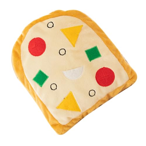Mikikit Pizza Quietschend Kauspielzeug für Welpen Sicheres und Langlebiges zur Zahnpflege und Beschäftigung für Kleine und Mittlere Mikikit Pizza Quietschend Kauspielzeug für Welpen Sicheres und Langlebiges zur Zahnpflege und Beschäftigung für Kleine und Mittlere von Mikikit