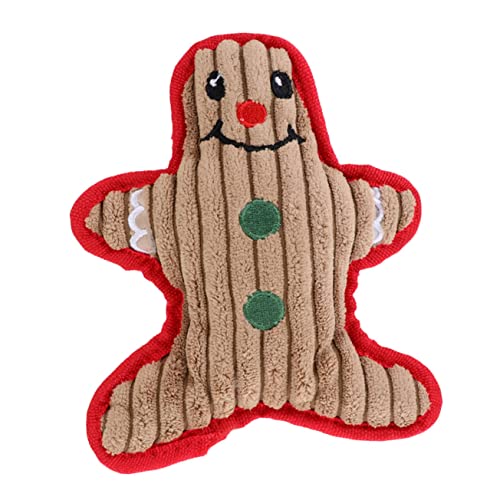 Mikikit Plüsch Hundespielzeug Kleine Leicht und Langlebig mit Quietschfunktion Zahnpflegend und Beißfest Niedlicher Schneemann Kauspielzeug für Welpen und Kleine bis Mittelgroße Hunde von Mikikit