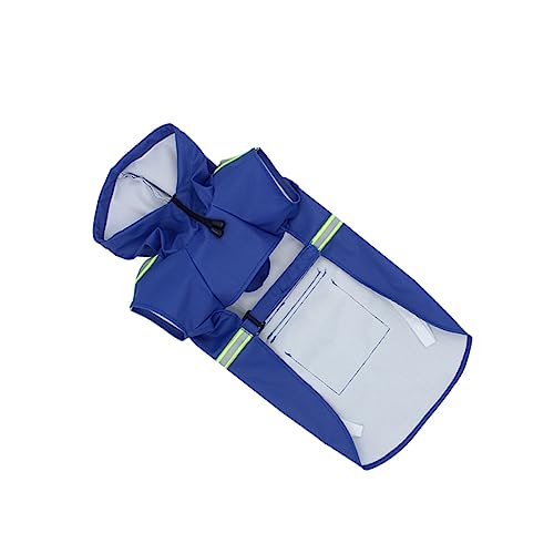 Mikikit Regenjacke mit Kapuze für Haustiere hunderegenmantel Dog rain Jacket Vierbeiniger Regenmantel für Hunde Hund wasserdichter Mantel wimperntusche Haustier reflektierender Regenmantel Mikikit Regenjacke mit Kapuze für Haustiere hunderegenmantel Dog rain Jacket Vierbeiniger Regenmantel für Hunde Hund wasserdichter Mantel wimperntusche Haustier reflektierender Regenmantel von Mikikit