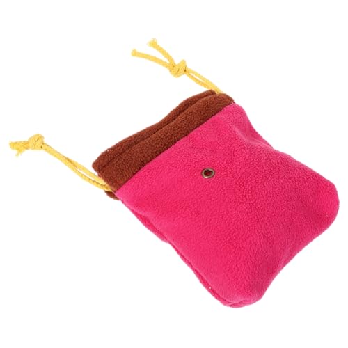 Mikikit Reisetasche für Haustiere Schulranzen Zubehör Zwinger klein Hamster -Trägertasche Vlies Auto pet Backpack Haustierbeutel Tragetasche für Haustiere Haustiertasche Hamsterträger Rosy von Mikikit