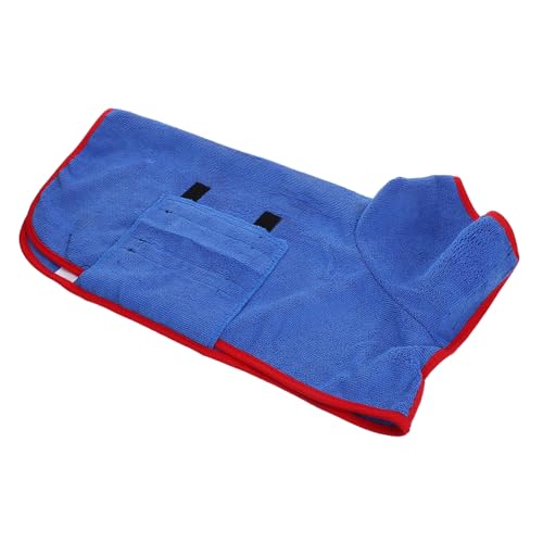 Mikikit Saugfähiger Bademantel Für Haustiere Katze Badetuch Hundebademäntel Für Große Hunde Katzenpflegetuch Haustier Sommertuch Hund Bademantel Hundetuch Tierkörpertuch Ballaststoff Blue von Mikikit