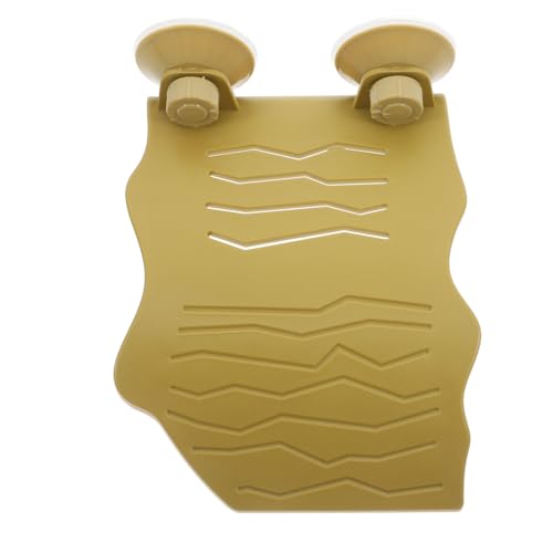 Mikikit Schildkröten-Terrasse Reptiliendock Schwimmende Plattform zum für Schildkröten Schildkrötenplattform schwimmende Plattform zum Angeln Abs Yellow von Mikikit
