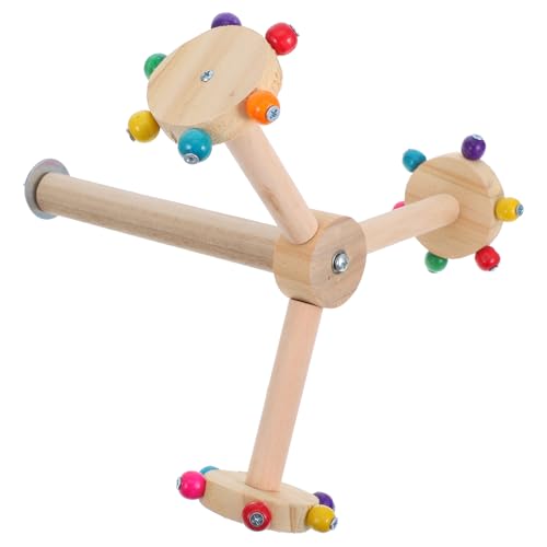 Mikikit Sittich-sitzstangen-Spielzeug, Vogel-sitzstangenständer, Natürliches Holz, Stehendes Spielzeug Für Papageien, Vogelkäfig-zubehör Für Vögel, Papageien-rotations-sitzstangenständer Mikikit Sittich-sitzstangen-Spielzeug, Vogel-sitzstangenständer, Natürliches Holz, Stehendes Spielzeug Für Papageien, Vogelkäfig-zubehör Für Vögel, Papageien-rotations-sitzstangenständer von Mikikit
