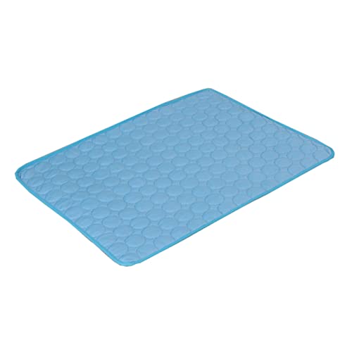 Mikikit Sommer kühlmatte für Haustier Zubehör Kühlung Gel-Kühlmatte für Hunde Coole Matte für Hunde hundebetten kühlkissen haustierbedarf Haustierkühlmatte dogbed Hund Sommermatte Sky-Blue von Mikikit