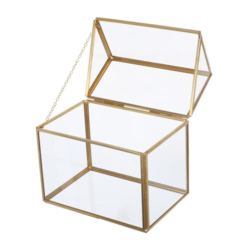 Mikikit Terrarium Hausform Geometrischer Pflanzenständer mit Schwingdeckel Gewächshaus für Tischdekoration Luftpflanzen und Sukkulenten Display Langlebiger Planter im Kreativen Design Mikikit Terrarium Hausform Geometrischer Pflanzenständer mit Schwingdeckel Gewächshaus für Tischdekoration Luftpflanzen und Sukkulenten Display Langlebiger Planter im Kreativen Design von Mikikit