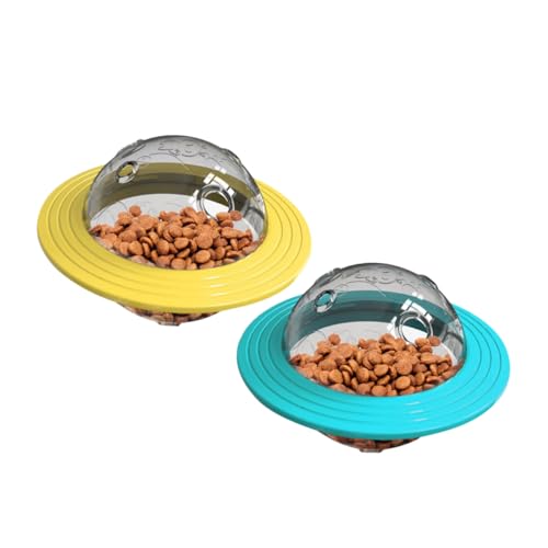Mikikit Tierfutterspender Futtertrainingsspielzeug Tiernahrung Auslaufendes Tierfuttertraining Gelb Mikikit Tierfutterspender Futtertrainingsspielzeug Tiernahrung Auslaufendes Tierfuttertraining Gelb von Mikikit