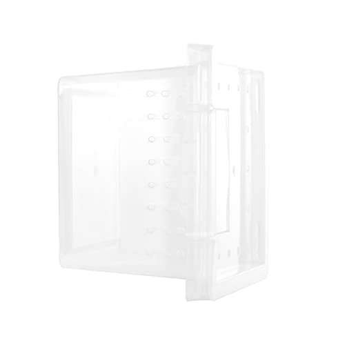 Mikikit Transparent Reptilien Futterbox aus Kunststoff Terrarium für Spinnen Geckos Schlangen und Kleine mit Stabiler Belüftung und Leichtem Tragbarem Design Mikikit Transparent Reptilien Futterbox aus Kunststoff Terrarium für Spinnen Geckos Schlangen und Kleine mit Stabiler Belüftung und Leichtem Tragbarem Design von Mikikit