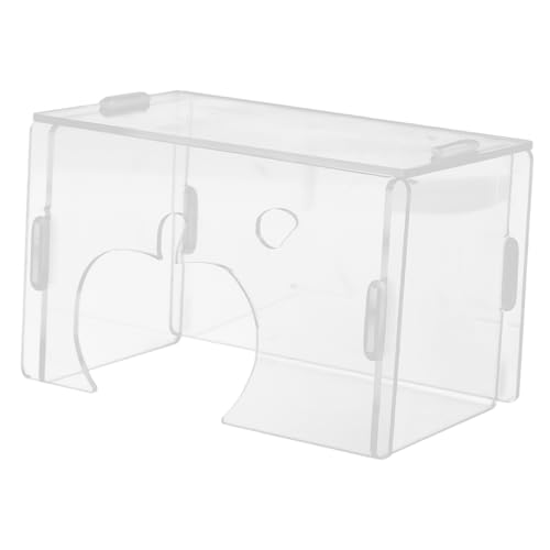 Mikikit Transparentes Versteck für Hamster Hamsterkäfig-Verstecke Hamster -Versteck Kleintierfell kleines Haustier Versteckplatz kleintierhaus lebensraum Acryl Mikikit Transparentes Versteck für Hamster Hamsterkäfig-Verstecke Hamster -Versteck Kleintierfell kleines Haustier Versteckplatz kleintierhaus lebensraum Acryl von Mikikit