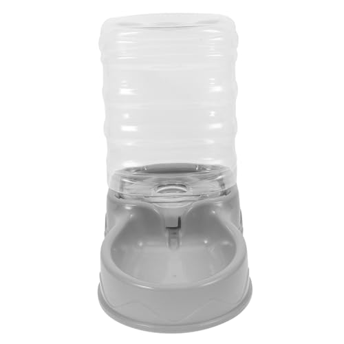 Mikikit Trinkbrunnen für Haustiere Flasche Wasserspender groß Tülle Dual Futternapf Katzenfutterspender für Wohnungskatzen abnehmbare Feeder Katzenfutterschale Plastik Grey Mikikit Trinkbrunnen für Haustiere Flasche Wasserspender groß Tülle Dual Futternapf Katzenfutterspender für Wohnungskatzen abnehmbare Feeder Katzenfutterschale Plastik Grey von Mikikit