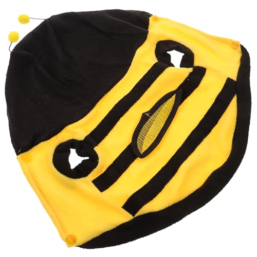 Mikikit Verkleidungskostüm Hunde-Outfits Bienenanzug für Hunde Bienen-Outfit Kostüme Welpe hundemantel Dog Raincoat Dog Coat Hund Einteilige Kleidung Bienen-Cosplay-Kleidung Black von Mikikit