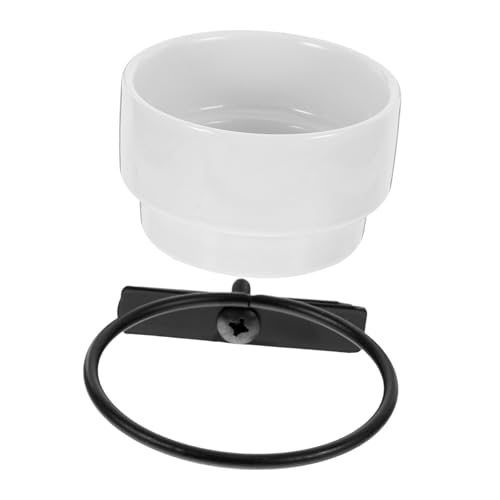 Mikikit Vogelfutternapf aus Keramik Abnehmbarer Hängehalter für Papageien Vielseitiger Futter und Wasserspender für Vogelkäfige Design für Innen und Außenbereiche Langlebig von Mikikit