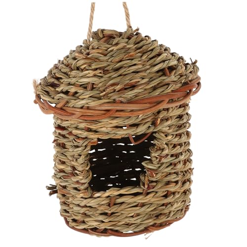 Mikikit Vogelhausdekoration Kolibri-Häuser für draußen Sittichkäfignest Kolibri-Nesthaus Meise Vogelkäfig Dekoration Garten-Dekoration mit Vogelhaus Vogelnestschmuck Vogelnest gewebt Gras Mikikit Vogelhausdekoration Kolibri-Häuser für draußen Sittichkäfignest Kolibri-Nesthaus Meise Vogelkäfig Dekoration Garten-Dekoration mit Vogelhaus Vogelnestschmuck Vogelnest gewebt Gras von Mikikit