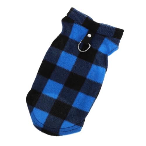 Mikikit Warme Hundeweste aus Fleece mit D Ring Ärmellose Winterjacke für Kleine Hunde Weicher Bequemer Hundepullover für Outdoor Aktivitäten Haustierkleidung für Kleine und Mittelgroße von Mikikit