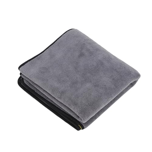 Mikikit Welpen Handtuch schnelltrocknend Handtuch schnell trockenes Handtuch Tierpflege Badetuch Hundehandtücher Handtücher für Hunde schnell trocknende Decke Hundehandtuch Dark Grey von Mikikit