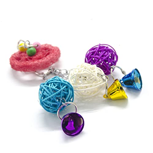 Mikikit Loofah-Schwamm Rattanball Kau-Spielzeug Für Vögel Papageien-bissspielzeug Zufälligen Farben Für Wellensittiche Nymphensittiche Und Kleine Vögel Mikikit Loofah-Schwamm Rattanball Kau-Spielzeug Für Vögel Papageien-bissspielzeug Zufälligen Farben Für Wellensittiche Nymphensittiche Und Kleine Vögel von Mikikit