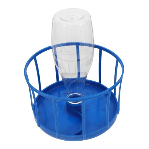 Mikikit automatische Wasserzufuhr Wasserspender für Reptilien Reptilien-Flasche Reptilienpanzerzubehör Reptilienschale Schildkrötenwasserschale Turtle Feeder Abs Blue von Mikikit