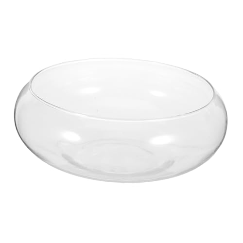 Mikikit hydroponische Pflanzenvase Blumen- grüner Pflanzentopf Schüsseln Lassen Sukkulenter Blumentopf Mikro-Landschafts-Aquarium Desktop-Blumentopf aus Glas Transparent von Mikikit