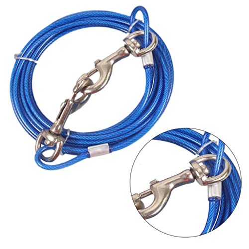 Mikinona Edelstahlhundeleine Hundekette Für Hunde Hund Kabel Binden Hund Mittel Kabel-hundeleine Hundeleinen Für Mittelgroße Hunde Hundetransportseil Aus Edelstahl Kabelhund Ziehen Blau Mikinona Edelstahlhundeleine Hundekette Für Hunde Hund Kabel Binden Hund Mittel Kabel-hundeleine Hundeleinen Für Mittelgroße Hunde Hundetransportseil Aus Edelstahl Kabelhund Ziehen Blau von Mikinona