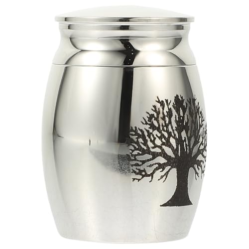 Mikinona Mini Urne Cinerary Urn für Haustier und Menschenasche Kompakter Bone Ash Container mit Glatter Oberfläche Langlebige Gedenkurne für Zuhause Schlafzimmer und Büro von Mikinona