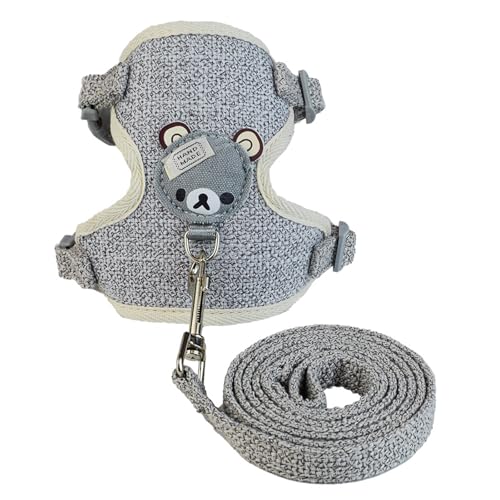 Kaninchen Geschirr, Kaninchen Leine, Verstellbare Katzengeschirr Kaninchen Geschirr Hasenleine, Kaninchen Zubehör, Für Kaninchen, Katzen, Kleine Hunde Und Andere Kleine Haustiere,120cm,Grau Kaninchen Geschirr, Kaninchen Leine, Verstellbare Katzengeschirr Kaninchen Geschirr Hasenleine, Kaninchen Zubehör, Für Kaninchen, Katzen, Kleine Hunde Und Andere Kleine Haustiere,120cm,Grau von Mikiuly