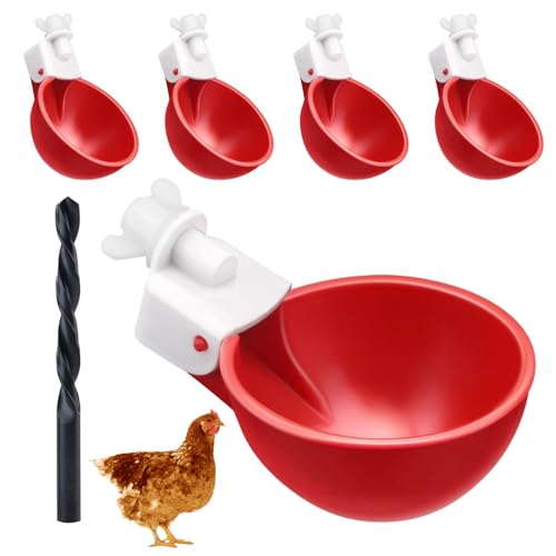 Hühnertränke, Automatische Hühnertränke, 5 Stücke Automatische Nippeltränke, Geflügel Wassertrinker, Wassernippel Nippeltränke Wassertrinker Werkzeug für Küken Vogel Wachtel Taube Geflügel,Rot Hühnertränke, Automatische Hühnertränke, 5 Stücke Automatische Nippeltränke, Geflügel Wassertrinker, Wassernippel Nippeltränke Wassertrinker Werkzeug für Küken Vogel Wachtel Taube Geflügel,Rot von Mikiuly