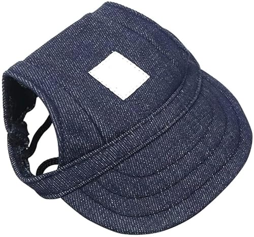 Hunde Baseball Cap, Haustier Baseball Mütze, Haustier Baseball Outdoor Cap, Haustier Visor Caps, Hund Sport Hüte, mit Ohrlöchern und Verstellbarem Kinnriemen, für Hunde Haustiere Welpen, Denim Blue,S Hunde Baseball Cap, Haustier Baseball Mütze, Haustier Baseball Outdoor Cap, Haustier Visor Caps, Hund Sport Hüte, mit Ohrlöchern und Verstellbarem Kinnriemen, für Hunde Haustiere Welpen, Denim Blue,S von Mikiuly