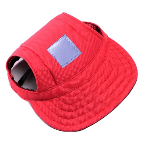 Hunde Baseball Cap, Haustier Baseball Mütze, Haustier Baseball Outdoor Cap, Haustier Visor Caps, Hund Sport Hüte, mit Ohrlöchern und Verstellbarem Kinnriemen, für Hunde Haustiere Welpen, Rot, S Hunde Baseball Cap, Haustier Baseball Mütze, Haustier Baseball Outdoor Cap, Haustier Visor Caps, Hund Sport Hüte, mit Ohrlöchern und Verstellbarem Kinnriemen, für Hunde Haustiere Welpen, Rot, S von Mikiuly