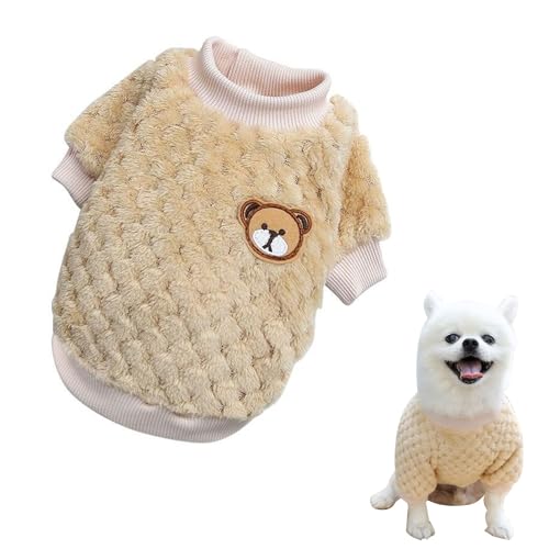 Hundepullover, Haustier Plüsch Pullover, Hundekleidung, Hunde Warme Wintermäntel, Hundepullover Weiche Verdickung Warm Welpe Haustier Kostüm Winter Welpenpullover für Hunde Katzen, L, Gelb Hundepullover, Haustier Plüsch Pullover, Hundekleidung, Hunde Warme Wintermäntel, Hundepullover Weiche Verdickung Warm Welpe Haustier Kostüm Winter Welpenpullover für Hunde Katzen, L, Gelb von Mikiuly