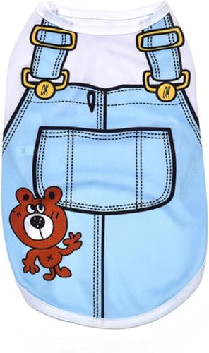 Hundeshirt für kleine Hunde und Katzen, Sommer-Shirts, Sommer-Hunde-Shirts, Haustier-T-Shirt, Sommer, coole Weste, Hundewelpen, Netzweste, weich, atmungsaktiv, Chihuahua-Kleidung für Hunde, Mädchen Hundeshirt für kleine Hunde und Katzen, Sommer-Shirts, Sommer-Hunde-Shirts, Haustier-T-Shirt, Sommer, coole Weste, Hundewelpen, Netzweste, weich, atmungsaktiv, Chihuahua-Kleidung für Hunde, Mädchen von Mikiuly