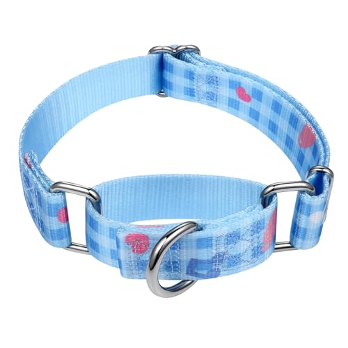 Mikivery Martingale Hundehalsband, kariert, 2,5 cm, stabile Metallschnalle, niedlich, für mittelgroße und große Rassen, für Spaziergänge, Training, Outdoor, den täglichen Gebrauch Mikivery Martingale Hundehalsband, kariert, 2,5 cm, stabile Metallschnalle, niedlich, für mittelgroße und große Rassen, für Spaziergänge, Training, Outdoor, den täglichen Gebrauch von Mikivery