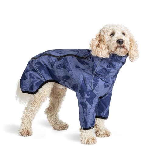 Mikki Allwettermantel für Hunde und Welpen, wasserdicht, Winddicht, atmungsaktives Material, verstellbar, versiegelte Nähte, um kaltem und nassem Wetter standzuhalten, verstellbare Taille, Hals und Mikki Allwettermantel für Hunde und Welpen, wasserdicht, Winddicht, atmungsaktives Material, verstellbar, versiegelte Nähte, um kaltem und nassem Wetter standzuhalten, verstellbare Taille, Hals und von Mikki