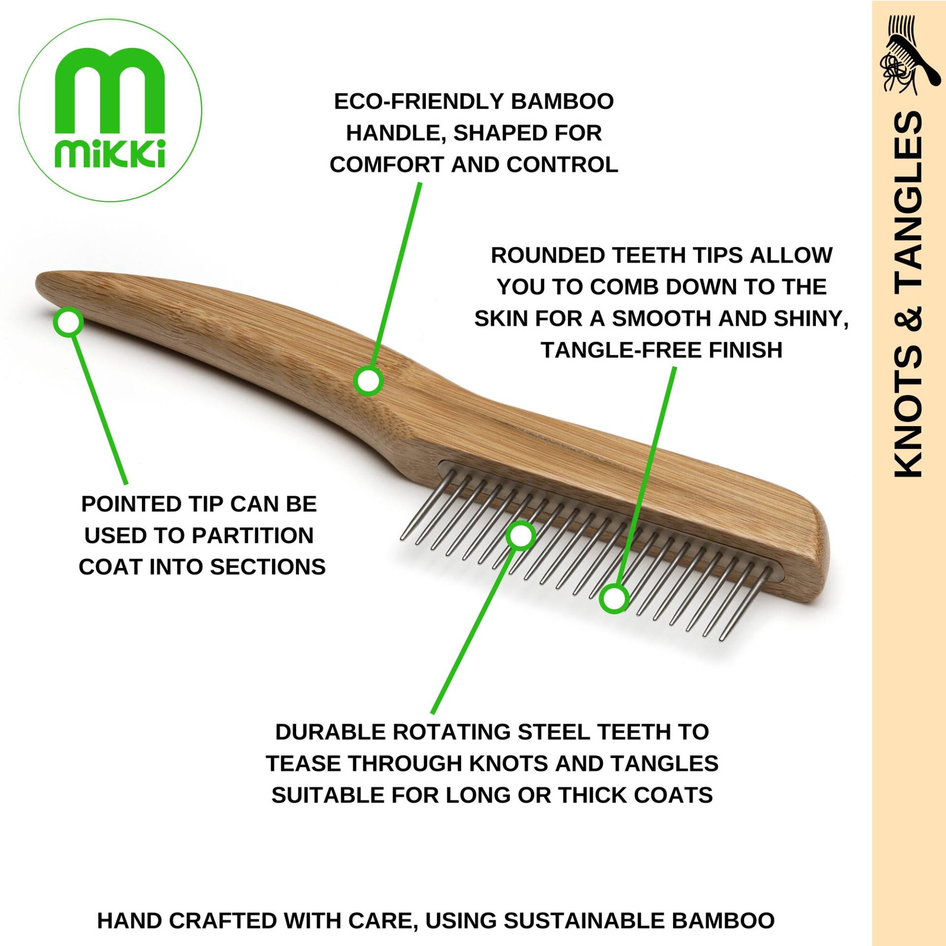 Mikki Bambus Anti-Clit Kamm - Mittel Mikki Bambus Anti-Clit Kamm - Mittel von Mikki