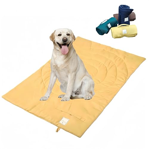Wasserdichte Hundebettunterlage für den Außenbereich, 95 x 65 cm, faltbar und tragbar, Katzenmatte, Hundebett, waschbare Hundematte für große Hunde, Tapete para Perro, Hundematte für die Tür, Gelb Wasserdichte Hundebettunterlage für den Außenbereich, 95 x 65 cm, faltbar und tragbar, Katzenmatte, Hundebett, waschbare Hundematte für große Hunde, Tapete para Perro, Hundematte für die Tür, Gelb von MikooMikoo