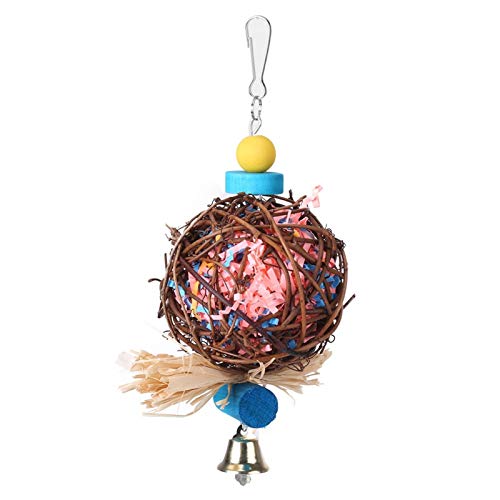 Mikrokos Vogelspielzeug - Handgemachtes Vogelkäfig-hängendes Spielzeug-Käfigspielzeug für Ara-Sittich von Mikrokos